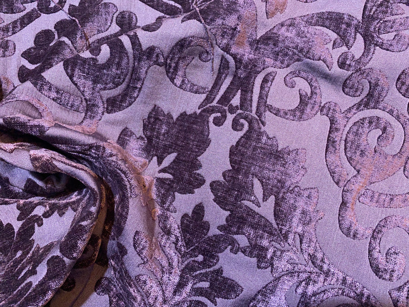 Matrix Fire retardant Upholstery Fabric in Purple