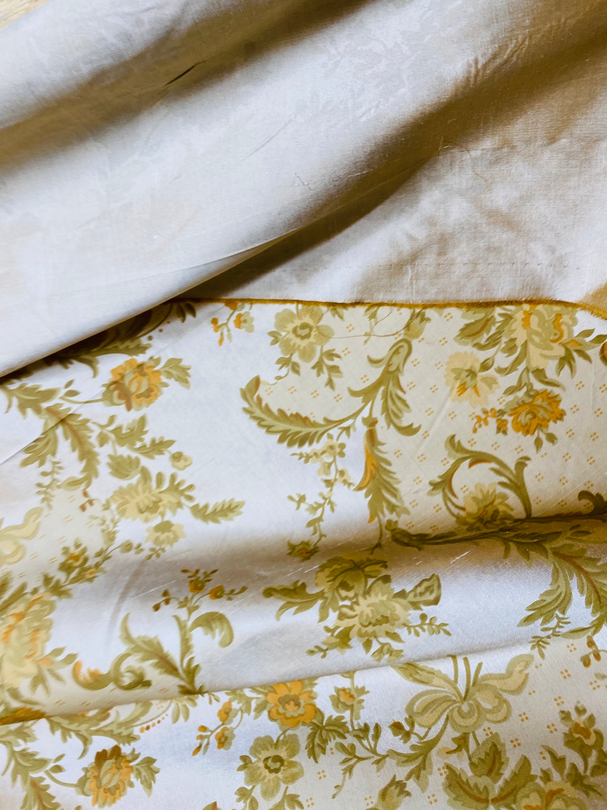 NEW! Duchess Eve 100% Silk Dupioni Printed Floral Motif Fabric - Fancy Styles Fabric Pierre Frey Lee Jofa Brunschwig & Fils