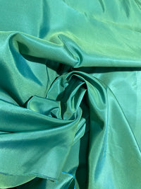 NEW! Duchess Damaris Teal & Lime Iridescence Faux & Vegan Silk Fabric - Fancy Styles Fabric Pierre Frey Lee Jofa Brunschwig & Fils