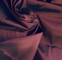 NEW Duchess Mable 100% Silk Dupioni - Solid Burgundy with Black Iridescence Fabric SS_5 - Fancy Styles Fabric Pierre Frey Lee Jofa Brunschwig & Fils