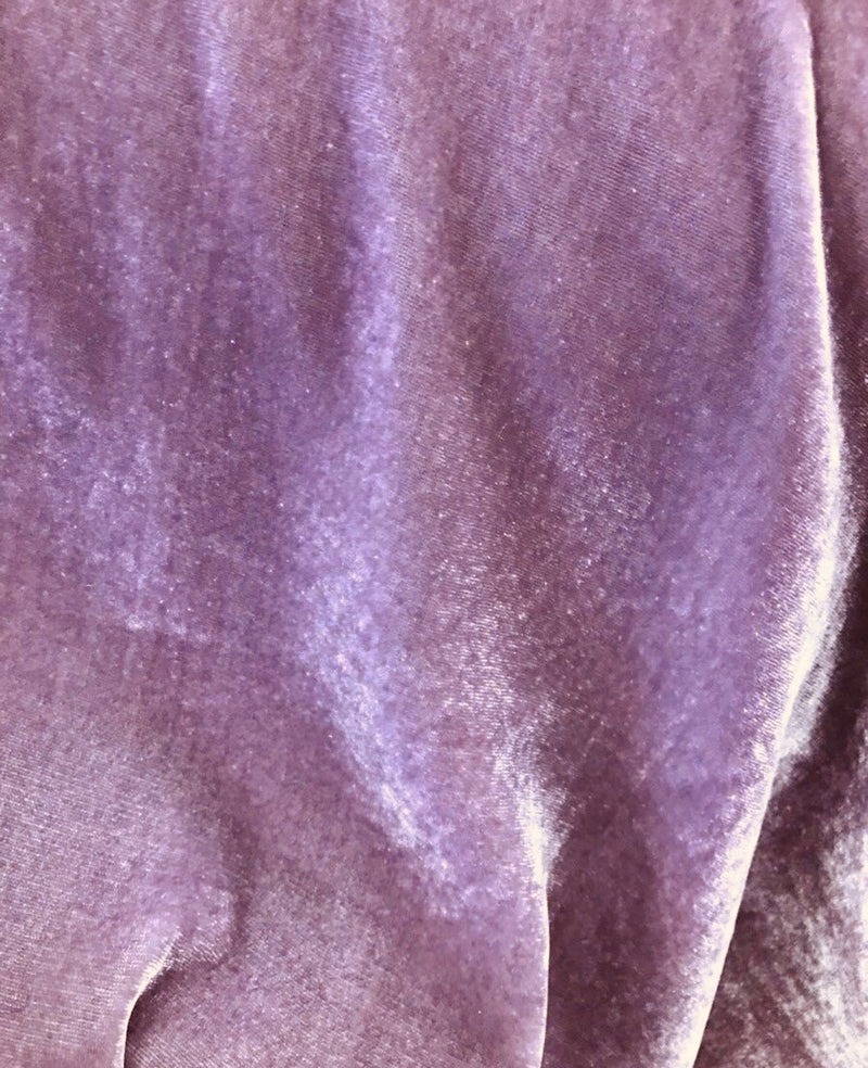 NEW Miss Bonnie Close-Out Designer Runway Lavender Purple Silk Rayon Velvet Fabric