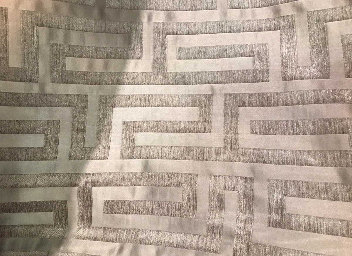 NEW Rose Gold Satin & Cut Chenille Velvet Brocade Upholstery Fabric - Fancy Styles Fabric Pierre Frey Lee Jofa Brunschwig & Fils
