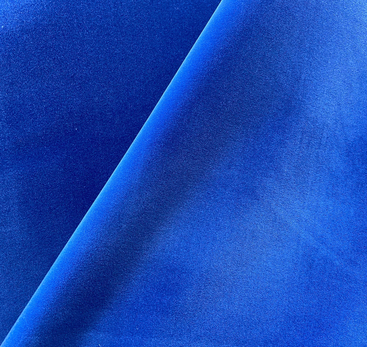NEW! Prince Oliver Designer 100% Cotton Made In Belgium Upholstery Velvet Fabric Royal Blue - Fancy Styles Fabric Pierre Frey Lee Jofa Brunschwig & Fils