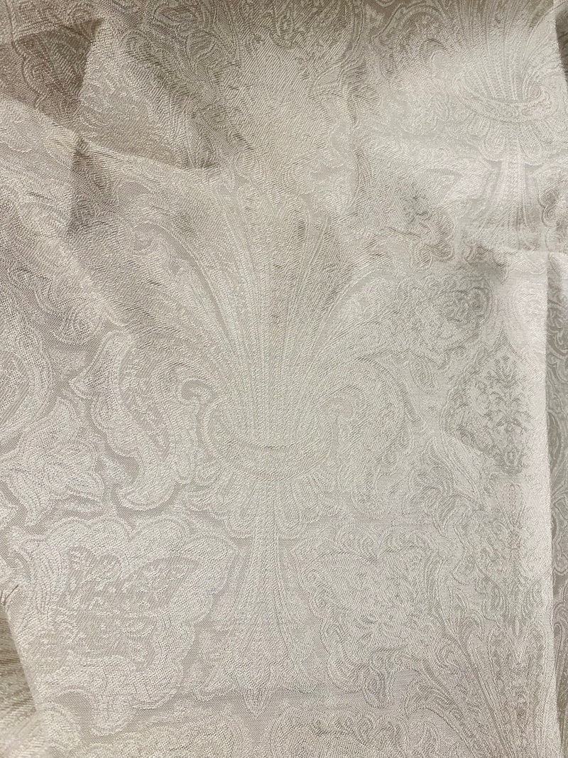 NEW Queen Lita 100% Silk Jacquard Lightweight Paisley Fabric 