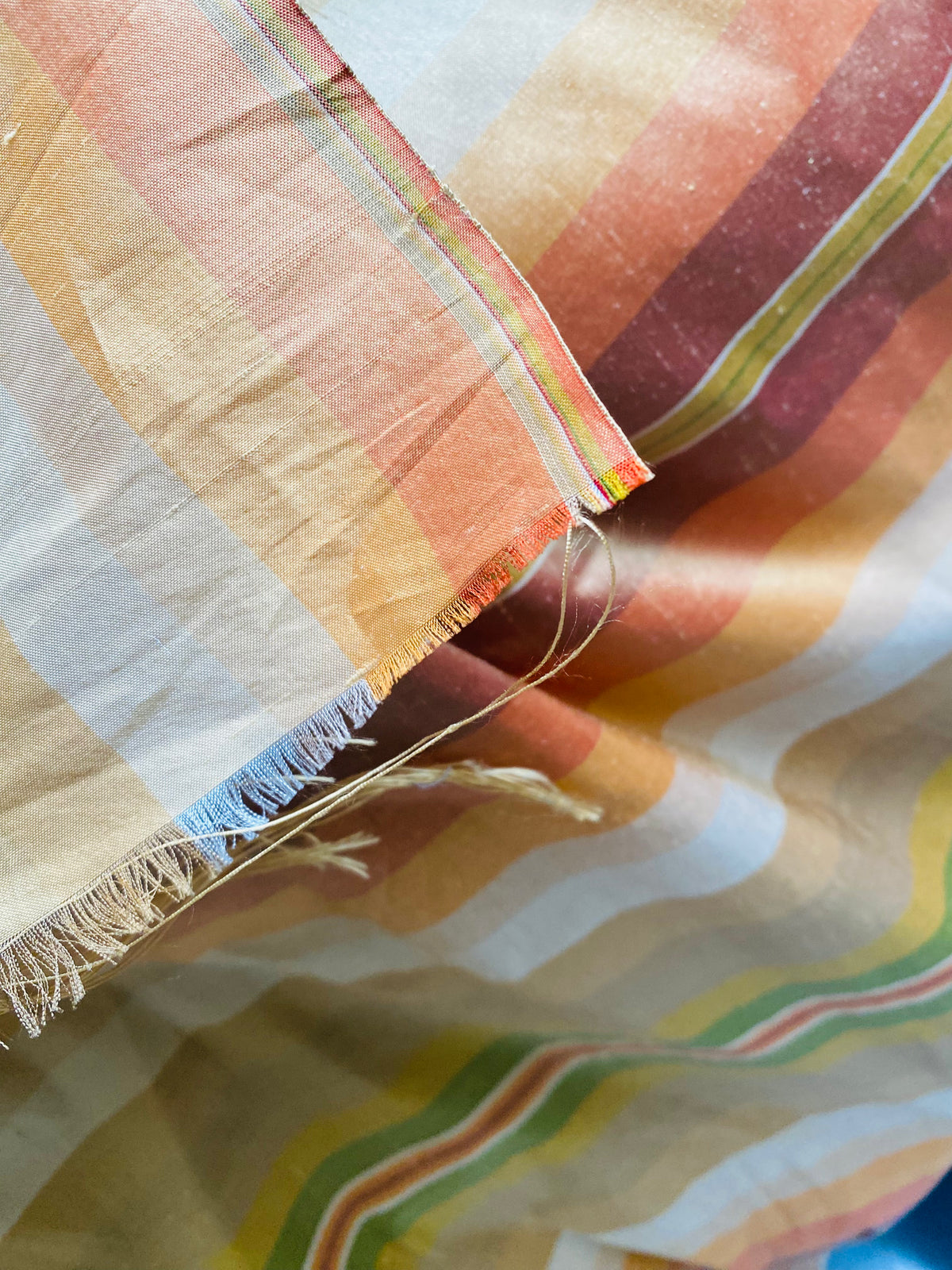 NEW Prince Charming 100% Silk Dupioni Fabric - Sunshine Stripes - Fancy Styles Fabric Pierre Frey Lee Jofa Brunschwig & Fils