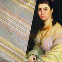 NEW Lady Grenada 100% Silk Taffeta Fabric- Pastel Stripes - Fancy Styles Fabric Pierre Frey Lee Jofa Brunschwig & Fils