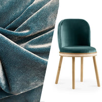 NEW! Prince Hudson- 100% Mohair Upholstery Velvet Fabric - Iridescent Teal - Fancy Styles Fabric Pierre Frey Lee Jofa Brunschwig & Fils