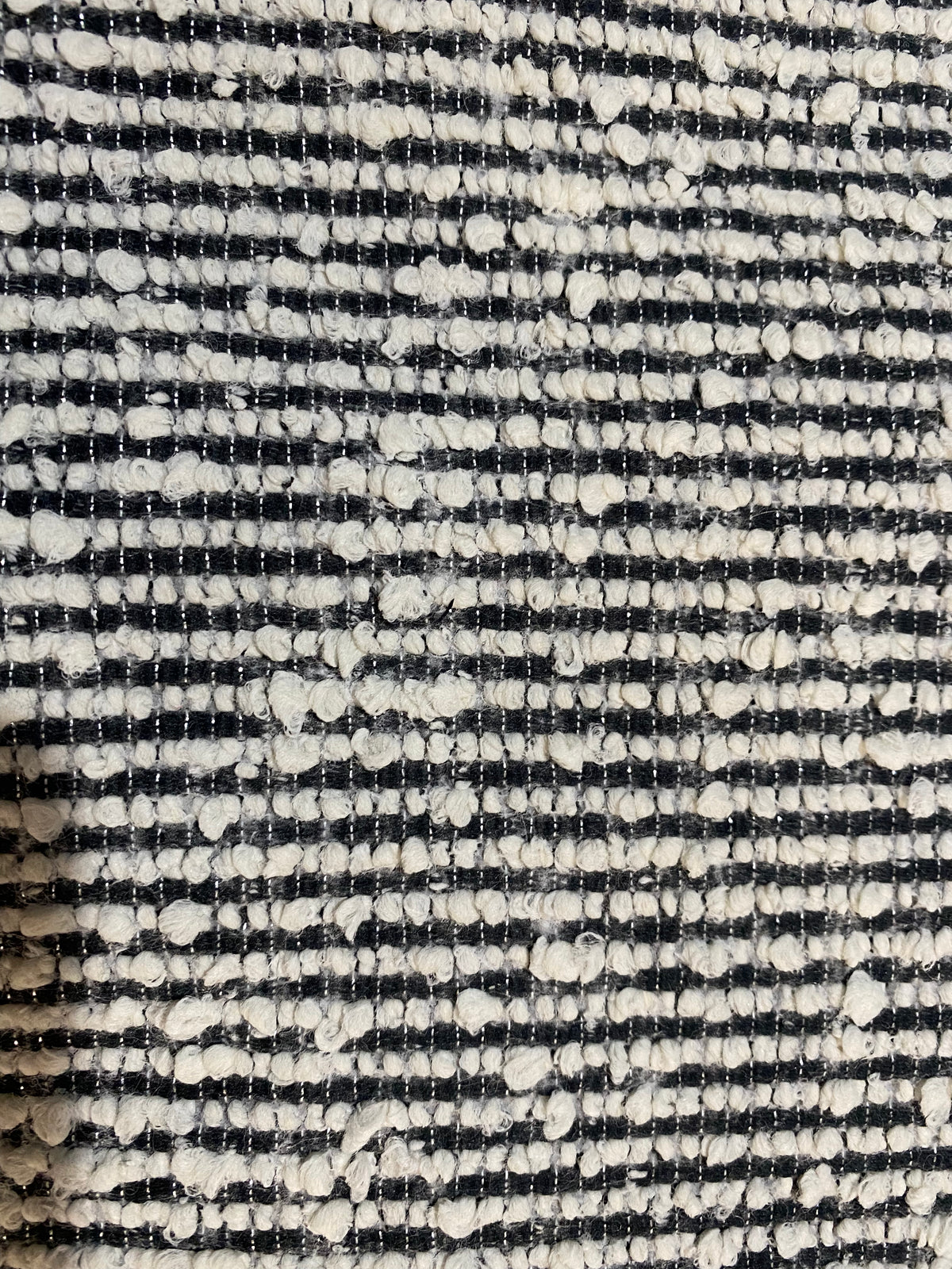 NEW Count Yorkshire Designer Heavyweight Boucle Upholstery Fabric in White and Black Melange - Fancy Styles Fabric Pierre Frey Lee Jofa Brunschwig & Fils