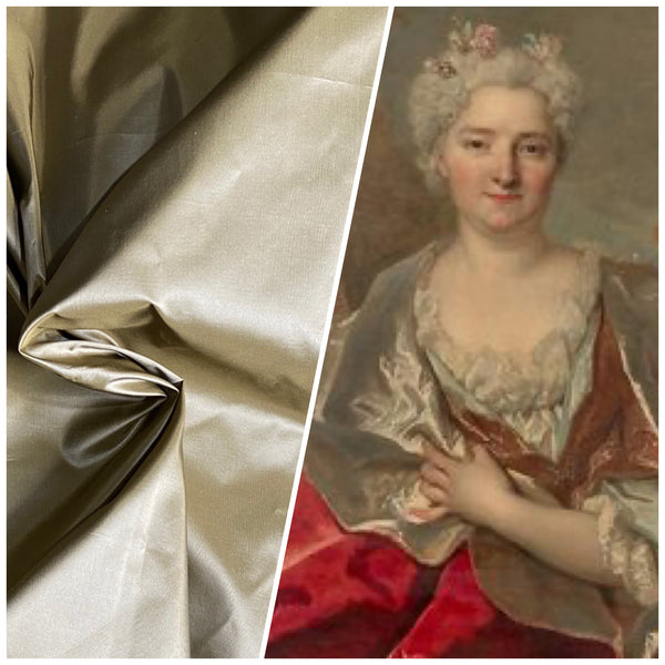 NEW Lady Lisa Designer 100% Silk Taffeta Fabric Solid Light Old Gold - Fancy Styles Fabric Pierre Frey Lee Jofa Brunschwig & Fils