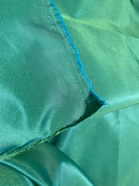 NEW! Duchess Damaris Teal & Lime Iridescence Faux & Vegan Silk Fabric - Fancy Styles Fabric Pierre Frey Lee Jofa Brunschwig & Fils