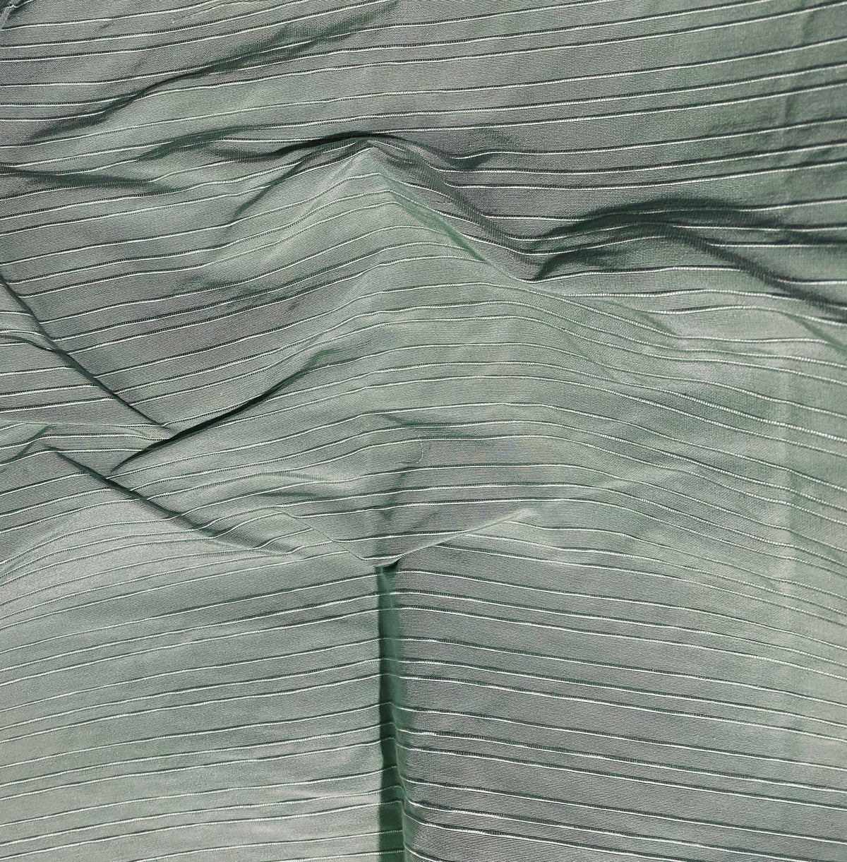 NEW Sir Ronan 100% Silk Fabric with Striped Embroidery Detail- Sage-Aqua Green - Fancy Styles Fabric Pierre Frey Lee Jofa Brunschwig & Fils