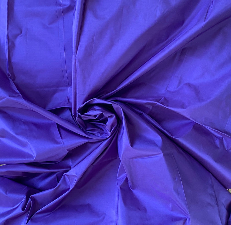 NEW Lady Lisa Designer 100% Silk Taffeta Solid Electric Purple
