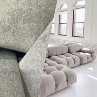 NEW! Prince Hudson - 100% Mohair Upholstery Velvet Fabric - Heather Grey - Fancy Styles Fabric Pierre Frey Lee Jofa Brunschwig & Fils