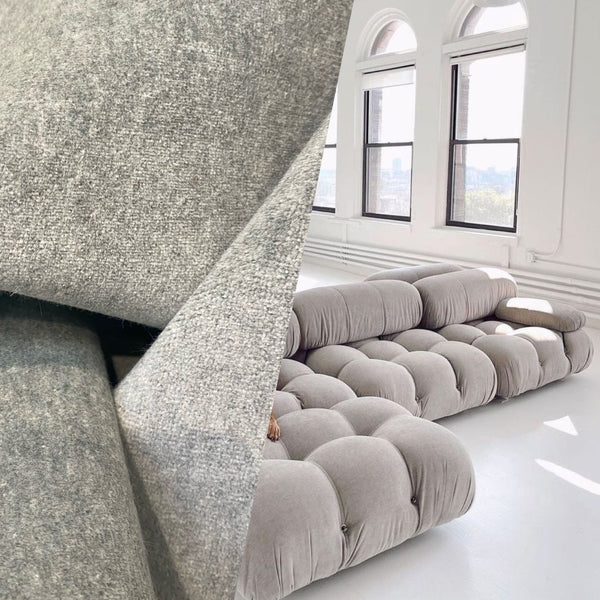 NEW! Prince Hudson - 100% Mohair Upholstery Velvet Fabric - Heather Grey - Fancy Styles Fabric Pierre Frey Lee Jofa Brunschwig & Fils
