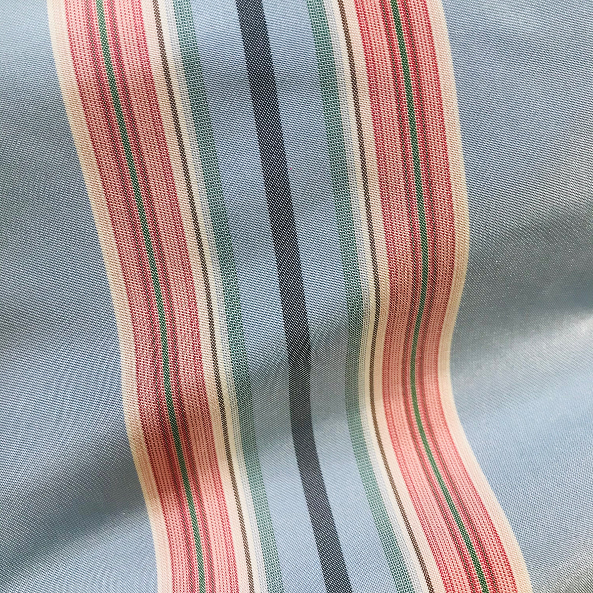NEW Princess Josephine Designer 100% Silk Taffeta Stripes Fabric - Blue 55” Wide - Fancy Styles Fabric Pierre Frey Lee Jofa Brunschwig & Fils