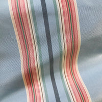 NEW Princess Josephine Designer 100% Silk Taffeta Stripes Fabric - Blue 55” Wide - Fancy Styles Fabric Pierre Frey Lee Jofa Brunschwig & Fils