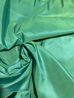 NEW! Duchess Damaris Teal & Lime Iridescence Faux & Vegan Silk Fabric