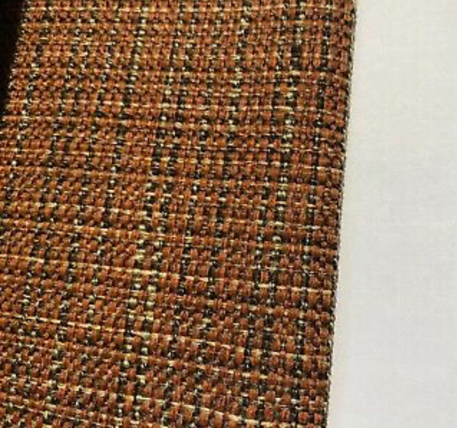 NEW Two-Tone Upholstery Tweed Texture Nubby Fabric -Burnt Orange - Fancy Styles Fabric Pierre Frey Lee Jofa Brunschwig & Fils