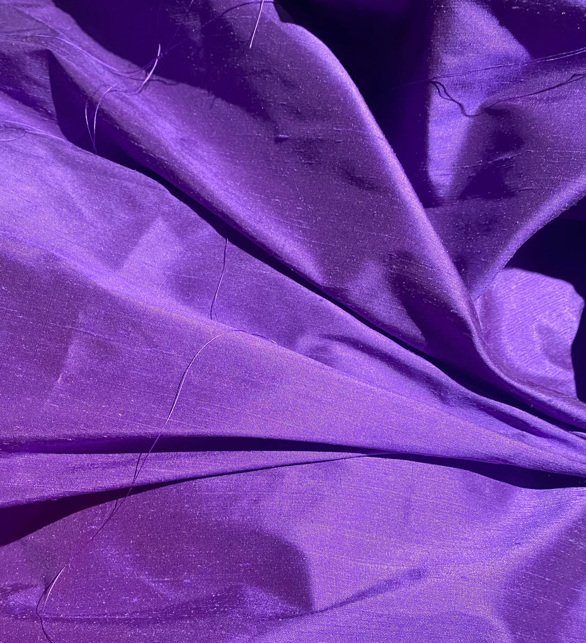 NEW Duchess Mable Designer 100% Silk Dupioni - Solid Electric Purple - Fancy Styles Fabric Pierre Frey Lee Jofa Brunschwig & Fils