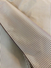 NEW Lady Bernadette 100% Silk Taffeta Fabric with Old Gold and Yellow 1/8” Pin Stripes SB_8_43 - Fancy Styles Fabric Pierre Frey Lee Jofa Brunschwig & Fils