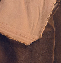 NEW! Prince Oliver - Designer 100% Cotton Made In Belgium Upholstery Velvet Fabric - Chocolate Brown - Fancy Styles Fabric Pierre Frey Lee Jofa Brunschwig & Fils