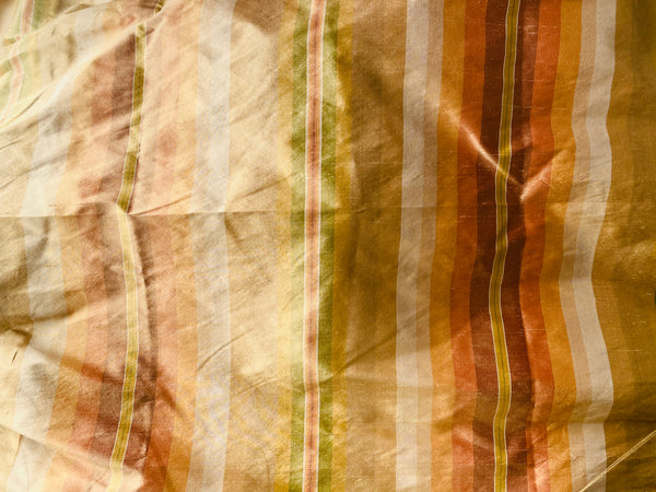 NEW Prince Charming 100% Silk Dupioni Fabric - Sunshine Stripes - Fancy Styles Fabric Pierre Frey Lee Jofa Brunschwig & Fils