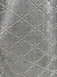 NEW! DEAL! Duchess Dorrington Damask Upholstery Chenille Velvet Fabric In Gray - Fancy Styles Fabric Pierre Frey Lee Jofa Brunschwig & Fils